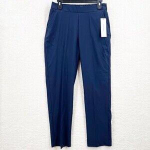 CALVIN KLEIN Slim Straight-Leg Suit Pants Navy Blue Size 6 NWT